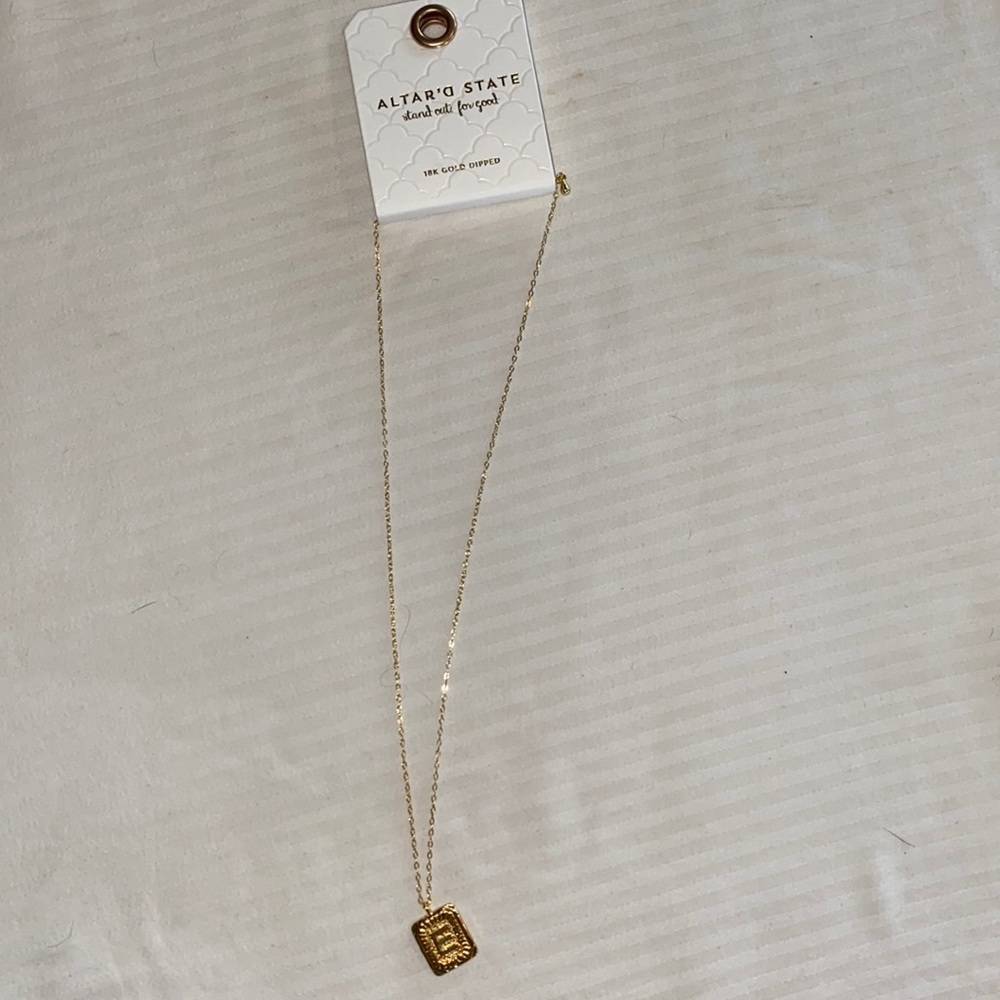Brand new altar’d state monogram necklace